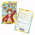 8 convites de aniversário de One Piece