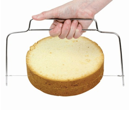Lira de bolo barata de 46 cm para corte de pão de ló