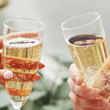 Discos personalizáveis para bebidas