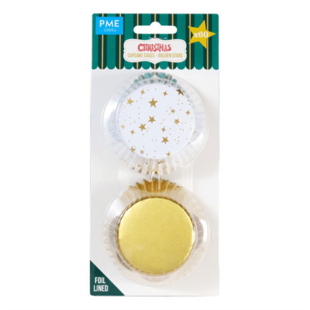 60 forminhas de cupcake de inverno