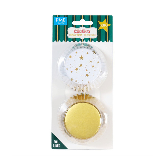 60 forminhas de cupcake de inverno