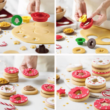 Kit de biscoitos amanteigados de Natal
