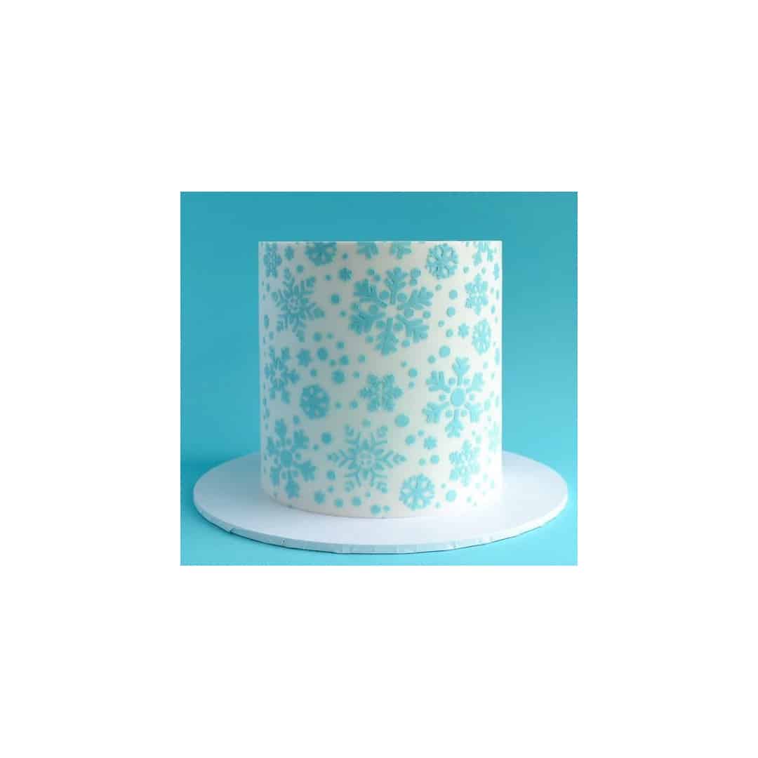 bolo de floco de neve