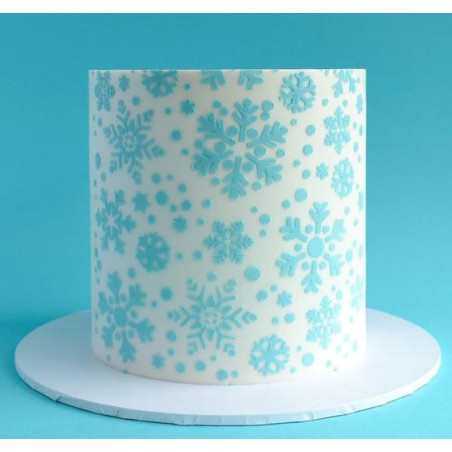 bolo de floco de neve