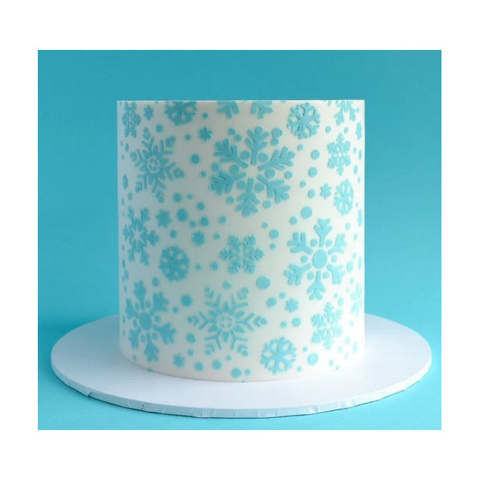 bolo de floco de neve