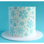 bolo de floco de neve