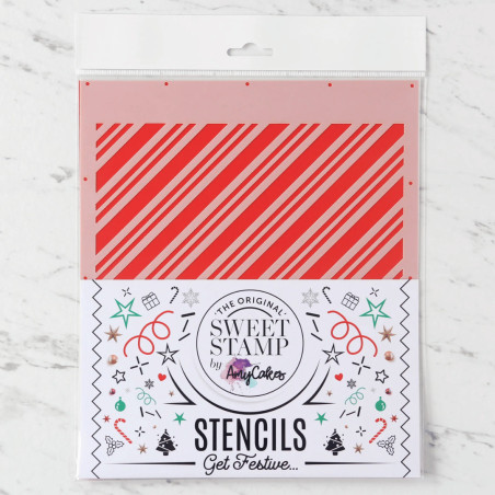 Folha de estêncil Tira de doces SweetStamp
