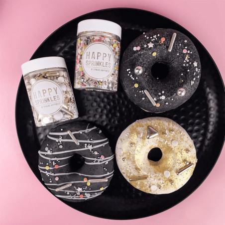 donuts decorados com mix de champanhe