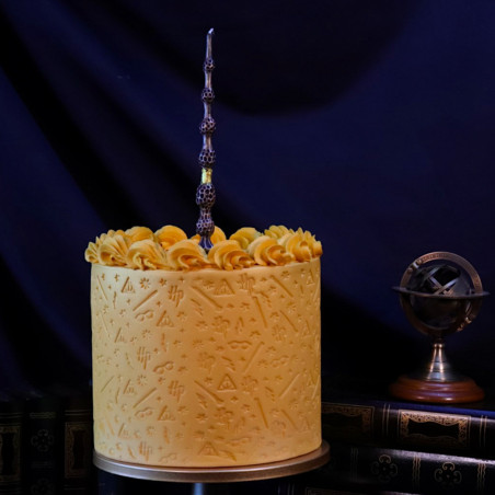 Vela de aniversário de Harry Potter no bolo