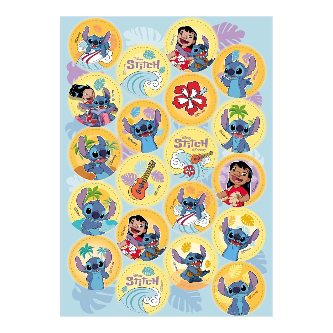 discos comestíveis mini Stitch