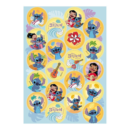 discos comestíveis mini Stitch