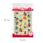 discos wafer mini Stitch Ø 3,4 cm em sua embalagem
