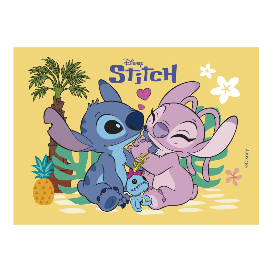 decoração comestível para bolo Stitch