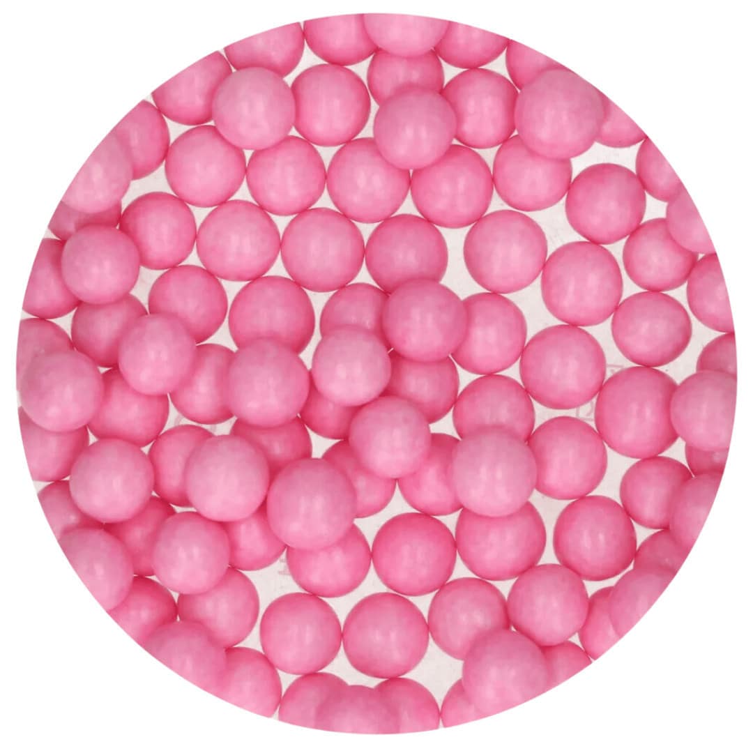 Funcakes pérola de açúcar rosa 10mm