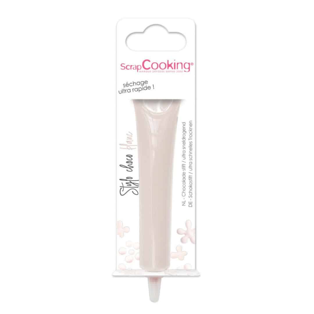 Caneta Scrapcooking de chocolate branco