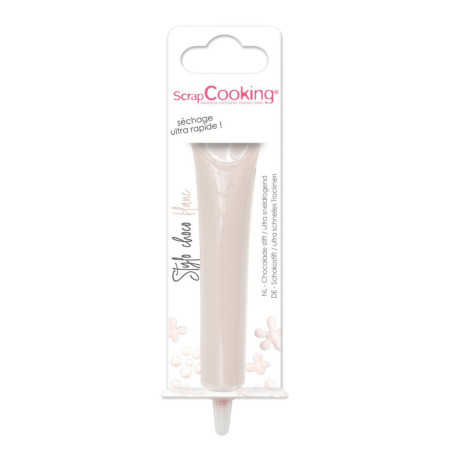 Caneta Scrapcooking de chocolate branco