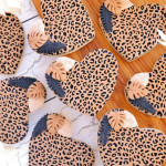 Tapete de textura de silicone para pasta de açúcar - Padrão Leopardo