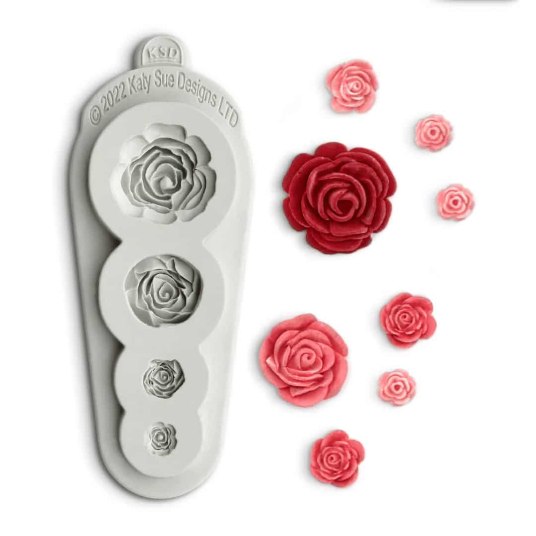Molde de modelagem rosa 4 em 1
