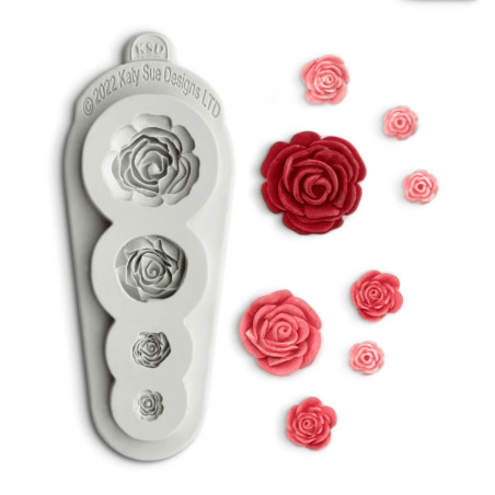 Molde de modelagem rosa 4 em 1