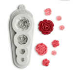 Molde de modelagem rosa 4 em 1