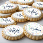 12 discos de cupcake de feliz aniversário