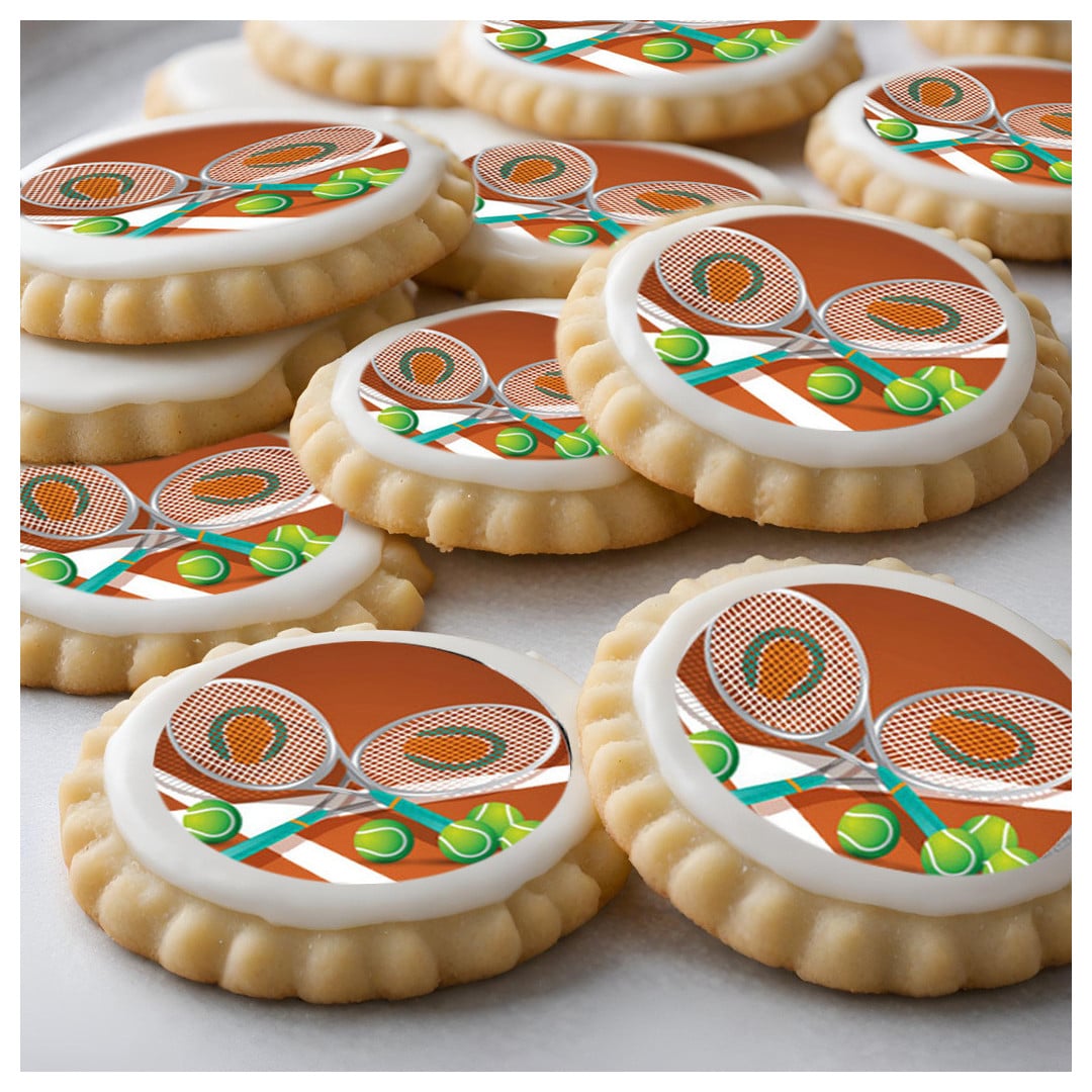 Decoração de bolo tênis
