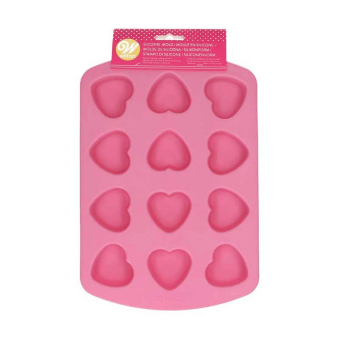 Molde de coração de silicone