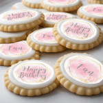 12 discos de cupcake para menina de 1 ano