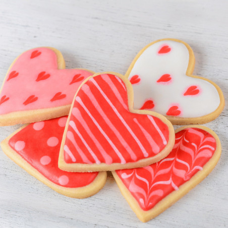 biscoitos de coração