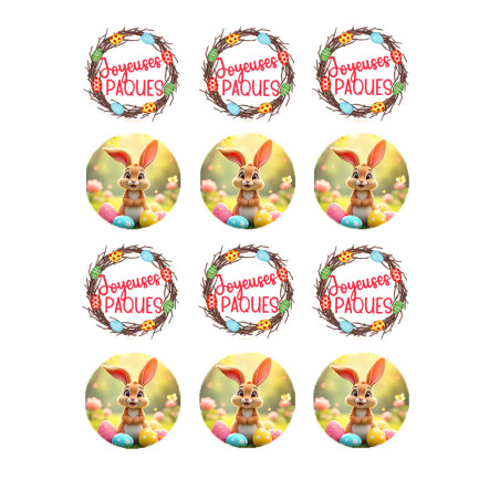 discos de páscoa comestíveis