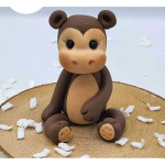 Molde de modelagem macaco em pasta de açúcar