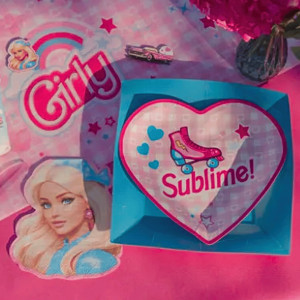 10 pratos de papel femininos