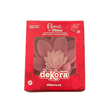 flor de bolacha rosa
