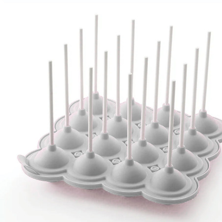 Forma redonda para cake pop com palitos