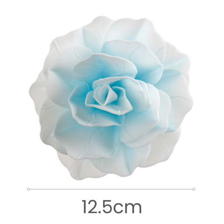 Flor gigante de bolacha azul tamanho Dekora