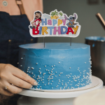 Bolo de aniversário de ponto