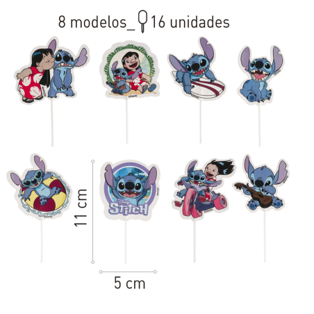 dimensões dos toppers para cupcakes