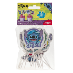 Lote de 16 toppers para cupcakes Stitch