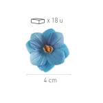 flor de bolacha azul