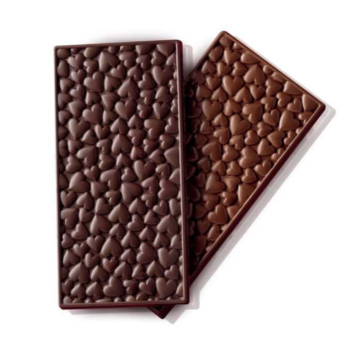 Barra de chocolate para o dia dos namorados