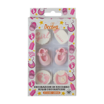 Decorações de açúcar "É uma menina" - 6 peças