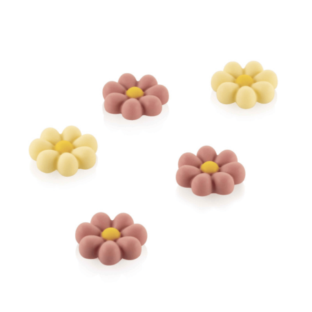 Molde de silicone flores para chocolates - Silikomart
