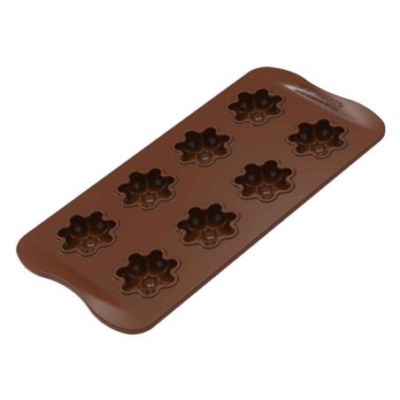 Molde de silicone flores para chocolates - Silikomart