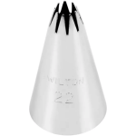 Ponta estrela de aço inoxidável Wilton nº 22
