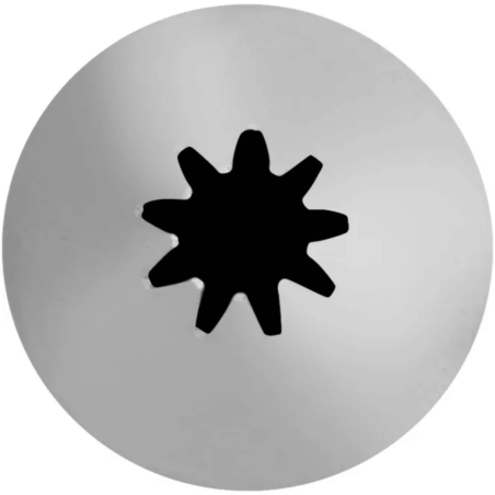 Ponta estrela de aço inoxidável Wilton nº 22