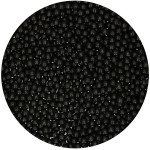 Pérolas de açúcar pretas brilhantes de 4 mm