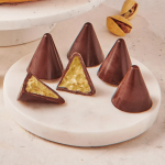 sobremesa de chocolate e pistache