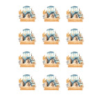 12-mini-discos-comestíveis-de-trator-personalizáveis