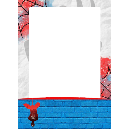 Foto comestível de uniforme de aranha A4
