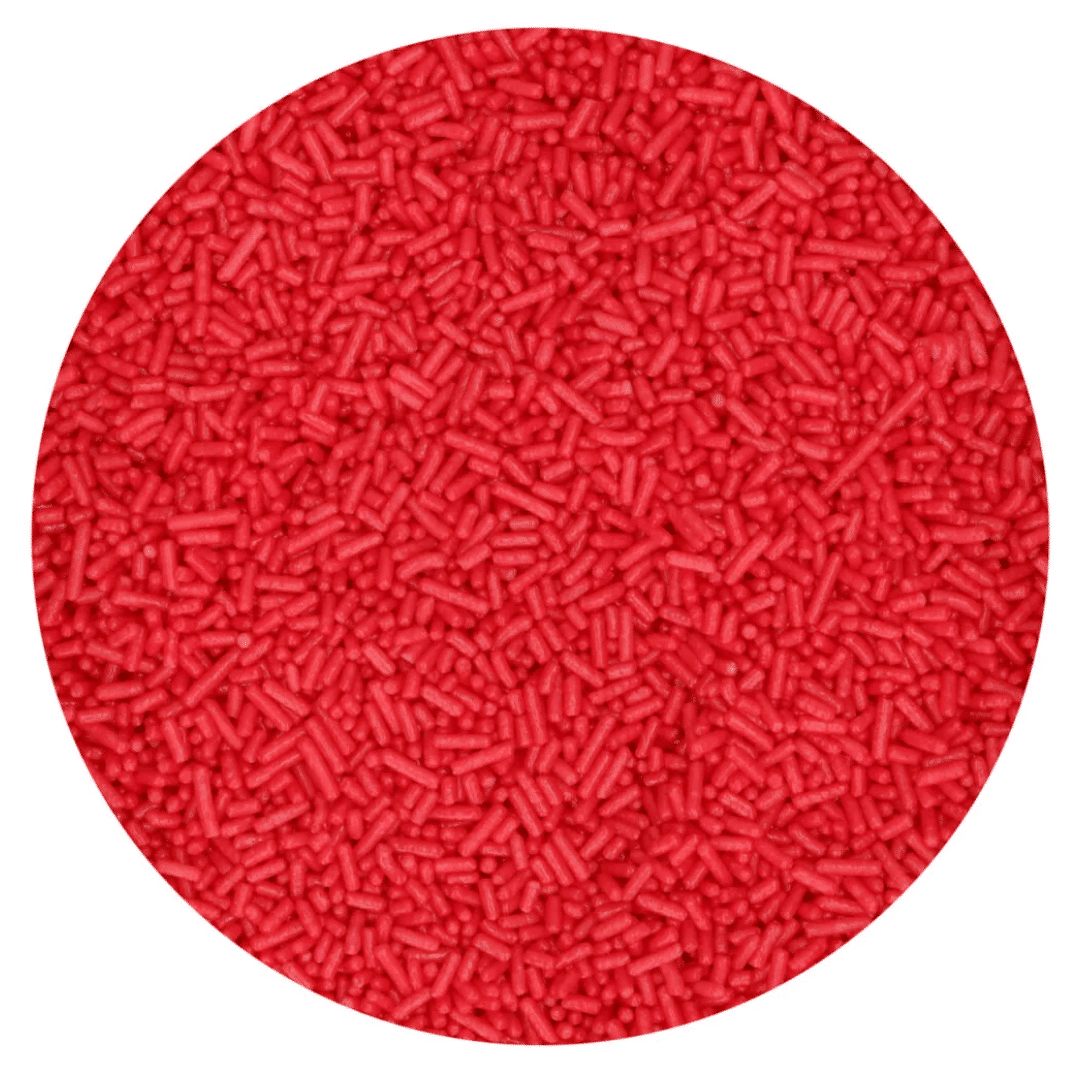 Aletria de açúcar vermelho